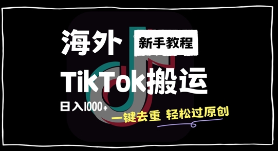 2024最新海外TikTok搬运玩法,一键去重轻松过原创,新手无经验也能日入1k【揭秘】插图 2024最新海外TikTok搬运玩法,一键去重轻松过原创,新手无经验也能日入1k【揭秘】