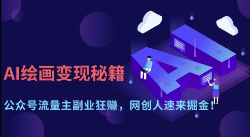 AI绘画变现秘籍:公众号流量主副业狂挣,网创人速来掘金【揭秘】插图 AI绘画变现秘籍:公众号流量主副业狂挣,网创人速来掘金【揭秘】