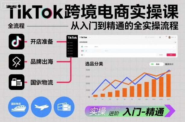 TikTok跨境电商实操课,从入门到精通的全实操流程插图 TikTok跨境电商实操课,从入门到精通的全实操流程