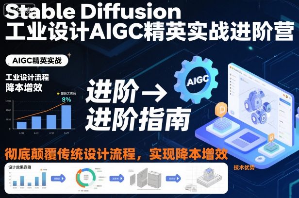 Stable Diffusion工业设计AIGC精英实战进阶营,彻底颠覆传统设计流程,实现降本增效插图 Stable Diffusion工业设计AIGC精英实战进阶营,彻底颠覆传统设计流程,实现降本增效